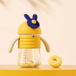 Infant Learning Cup Factory - Cartoon Rabbit Anti Spray Straw
