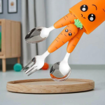 Children's Cutlery Set Factory - 304 Stainless Steel Carrot