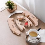 Wooden Puzzle Factory - Bear Family Love Decor Gift