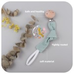 Pacifier Chain Factory - Beech Quilted Cotton Hemp Ribbon