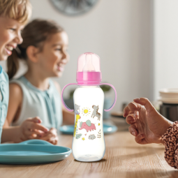 Baby Feeding Bottle Factory - BPA Free 250ml Pink Dinosaur