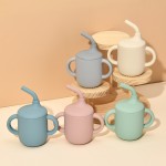 Baby Straw Cup Factory - Silicone Dual Handle Heat Resistant