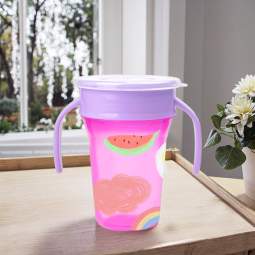 Baby Water Cup Factory - OEM BPA Free Cartoon Flower Design