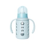 Glass Baby Bottle Factory - 120ml Monochrome Handle with Cover