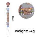 Pacifier Clip Factory - Custom Logo Silicone Beads Wooden