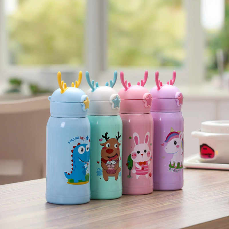Sippy Cup Factory - 500ml 316 Stainless Steel Antlers Print
