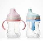 Baby Training Cup Factory - 270ml PP Silicone Straw Sippy