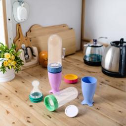 Baby Food Bottle Factory - Silicone Rice Cereal Squeeze Feeder