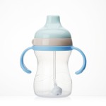 Baby Training Cup Factory - 270ml PP Silicone Straw Sippy