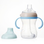 Baby Training Cup Factory - 270ml PP Silicone Straw Sippy