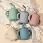 Baby Straw Cup Factory - Silicone Dual Handle Heat Resistant