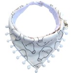 Baby Towel Factory - Printed Coral Fleece Triangle Bib