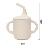 Baby Straw Cup Factory - Silicone Dual Handle Heat Resistant