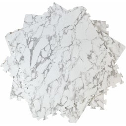 Children Play Mats Manufacturer - White Marble Crawling Mat