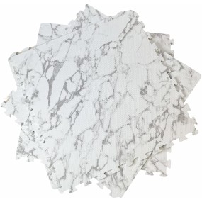 Children Play Mats Manufacturer - White Marble Crawling Mat