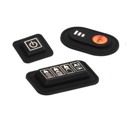 Silicone Buttons Manufacturer - Light-transmitting Laser Engraving