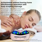 便携式ABS微电流LED红光治疗按摩机瓜沙面部颈部冷热抗老化色素紧致肌肤