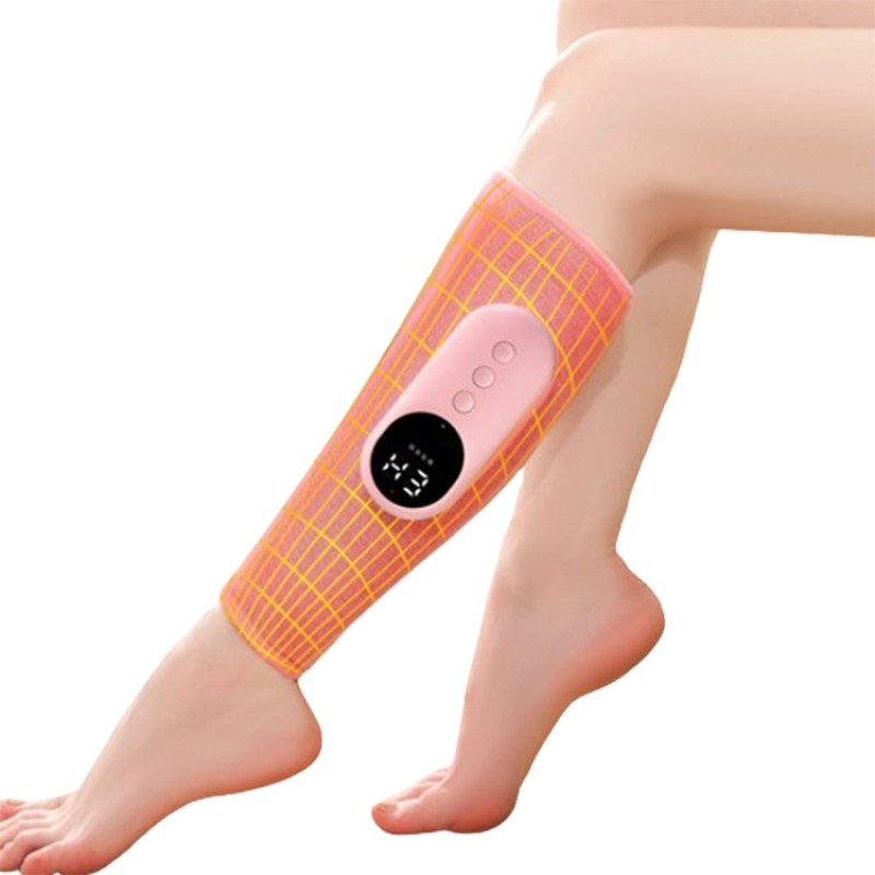 Wireless Electric Leg Massager for Muscle Relaxation Calf Air Compression Pain Relief with Heat Feature Enhances Circulation