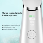 减皱仪3色LED抗衰老颈部振动EMS微电流提升按摩器颈部面部美容仪