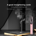 2合1可旋转电源线电动精油雾化防烫离子刷卷发直发器家用梳子