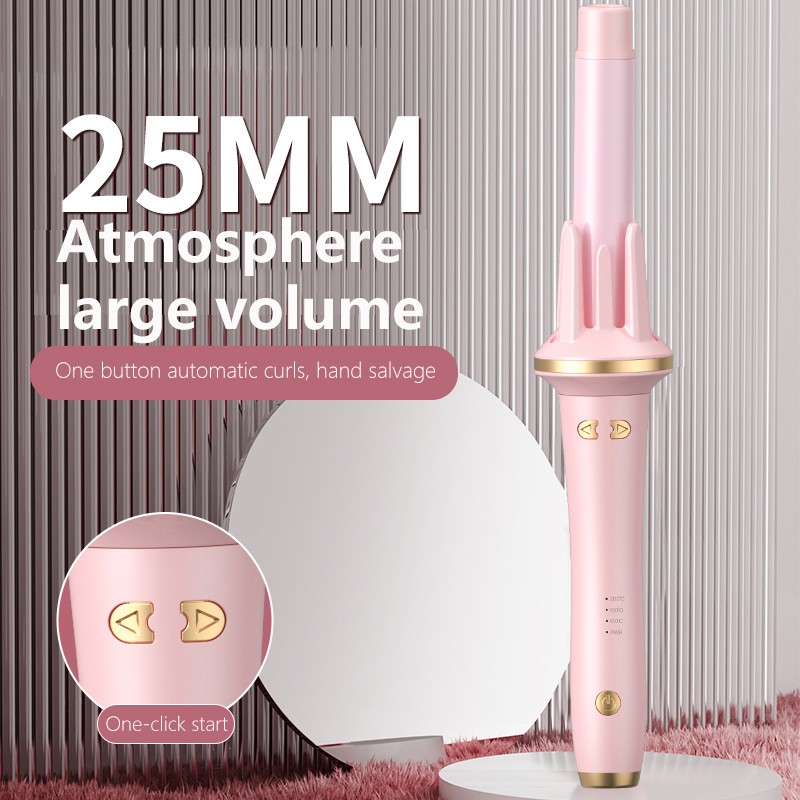 Portable 360 Rotating Curly Hair Stick Professional Curling Iron Machine Electronic Air Ceramic Automatic Hair Curler