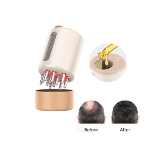 EMS按摩器根部防脱发油涂抹器Led红光疗法梳子电动头头皮按摩刷头发生长