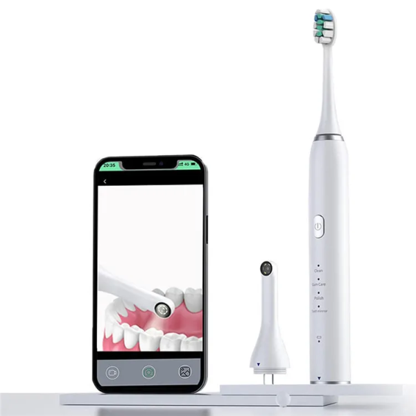 35000 VPM USB可充电WiFi牙科管镜口腔内窥镜智能电动视觉声波牙刷带口腔相机360
