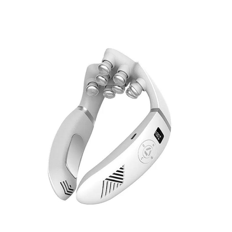 Portable Mini Smart Voice Rechargeable Neck & Shoulder Massager with Heat/Cool Features Provides Pain Relief