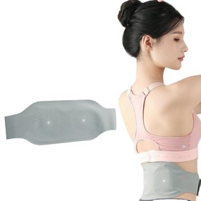 Portable Electric EMS Back Muscle Pain Relief Warm Compress Massager Menstrual Heating Heated Massage Period Pain Relief Belt