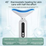 热LED EMS加热抗老化抗皱面部提颈按摩器3色ABS护肤工具紧肤功能