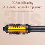 1.5 Inch Heated Curling Brush Ceramic Tourmaline Ionic Curling Iron Volumizing Defining Thermal Brush