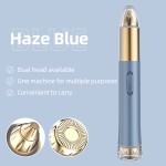 2合1双头无痛面部脱毛器电动剃须面部剃刀修剪眉脱毛器