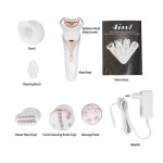 Newest 4 1 USB Charging Multifunction Electric Massage Facial Brush Silicone Spin Brush for Deep Cleansing Targeting Nose Lips