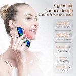 Led Light Skin Therapy Wand Home Use Beauty Equipment Facial Lifting Device Hot Cold Microcurrent Face & Neck Lifting Massager