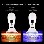 女性高频微电流LED光子EMS面部颈部提升器ABS皮肤护理冷热模式皮肤紧致