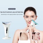 High Frequency Microcurrent ABS Facial Massager LED Light Therapy for Beauty Skin Care Reduces Double Face Neck Lifting Massager