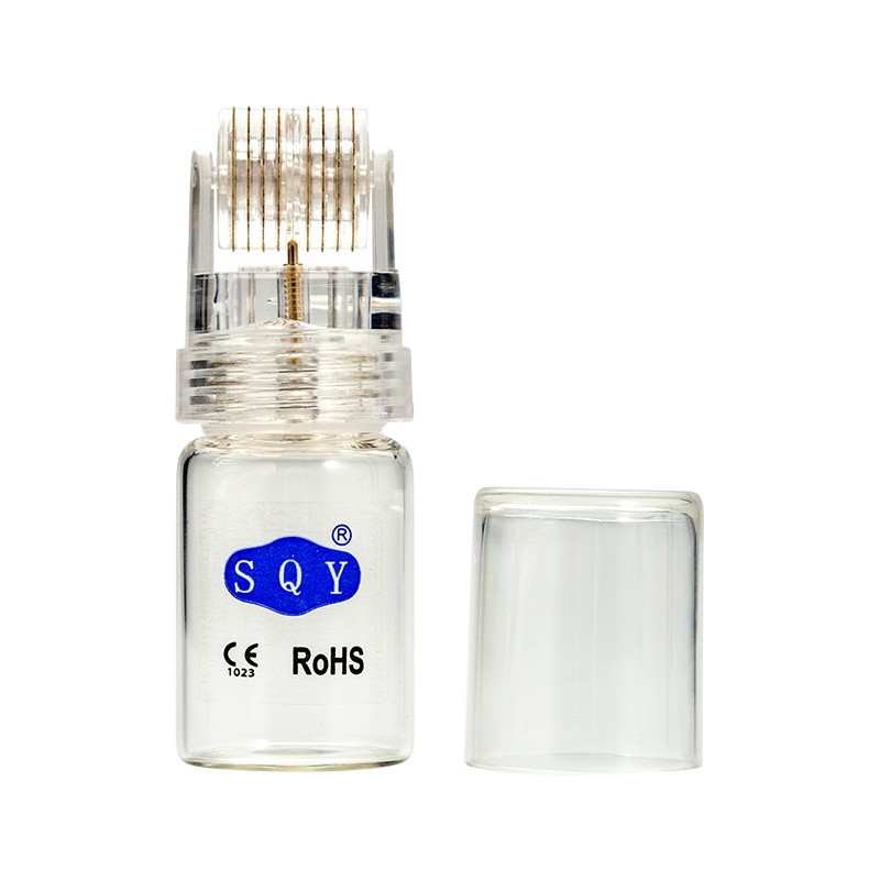 Microneedle Titanium Dermaroller 64 192 Gold Tips Hydra Derma Roller for Hyaluronic Acid Serum