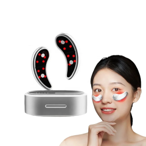 Mini Reusable Anti-Aging Eye Mask Massager EMS LED Red Light Eye Patches for Skin Rejuvenation Dark Circles Reduction Wrinkle