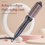 1.5 Inch Heated Curling Brush Ceramic Tourmaline Ionic Curling Iron Volumizing Defining Thermal Brush