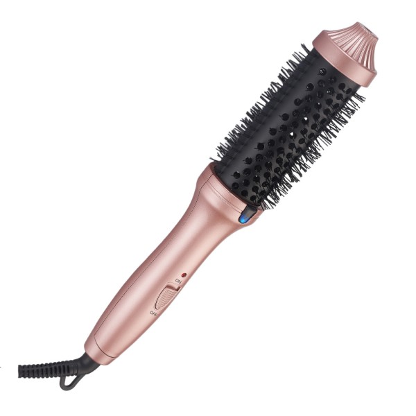 1.5 Inch Heated Curling Brush Ceramic Tourmaline Ionic Curling Iron Volumizing Defining Thermal Brush