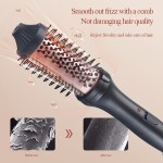 1.5 Inch Heated Curling Brush Ceramic Tourmaline Ionic Curling Iron Volumizing Defining Thermal Brush
