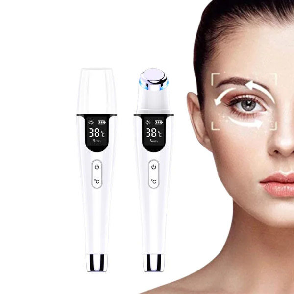 LED Screen Electric Massager Device for Anti-Aging Skin Tightening Face Lift Wrinkle Remover Red Blue Light Heating Hot Massage