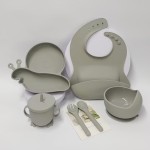Baby Tableware Set Factory - Classic Snail Design Silicone