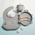Baby Dishes Set Factory - Cartoon Animal Silicone Feeding