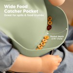 Baby Bib Factory - XLEE Solid Pattern Silicone Feeding