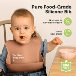 Baby Bib Factory - XLEE BPA Free Silicone Waterproof