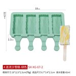 Popsicle Mold Factory - Durable DIY 4 Cavities Silicone
