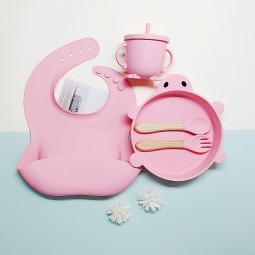 Baby Dishes Set Factory - Cartoon Animal Silicone Feeding