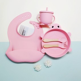 Baby Dishes Set Factory - Cartoon Animal Silicone Feeding