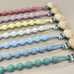 Baby Pacifier Clip Factory - XLEE Silicone Beads Wooden